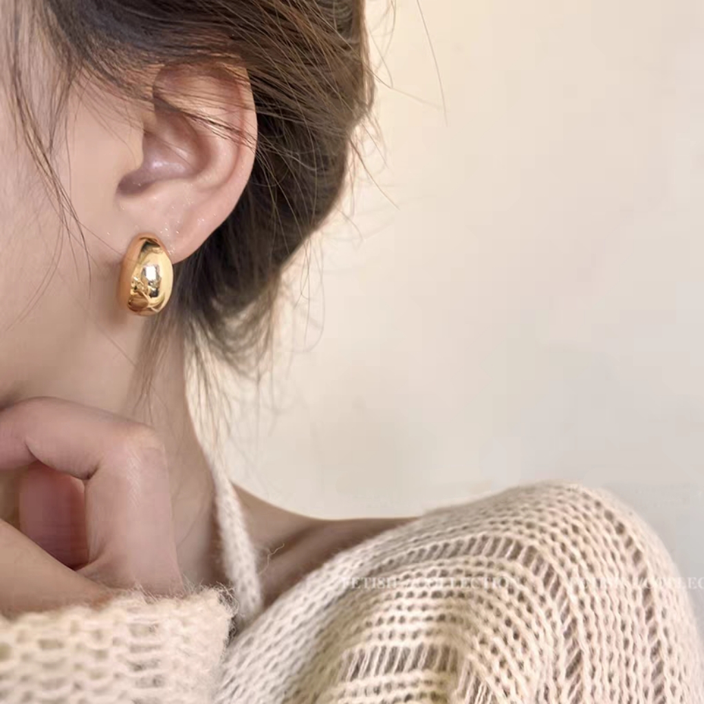 925银耳饰 925银水滴豆豆耳耳钉耳环