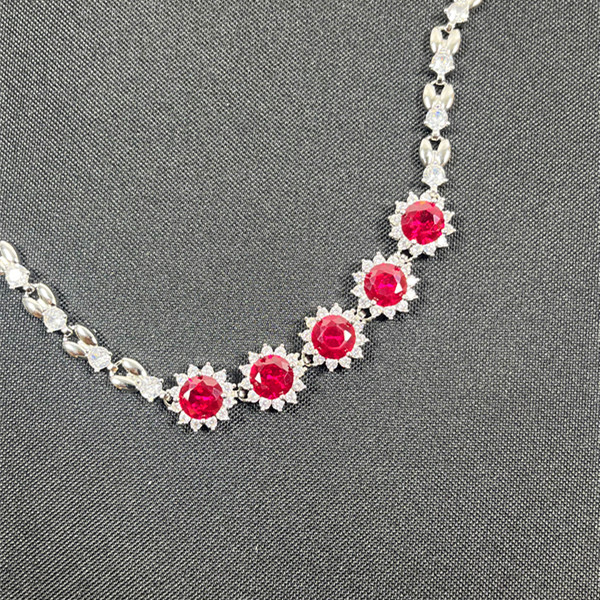 【国检证书】高奢名订收藏级红宝石手链091