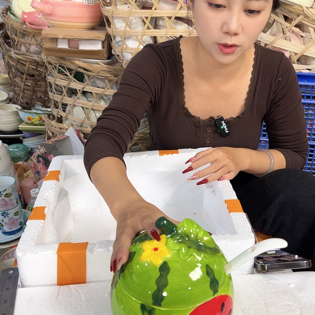 摆件潮州陶瓷餐具微瑕