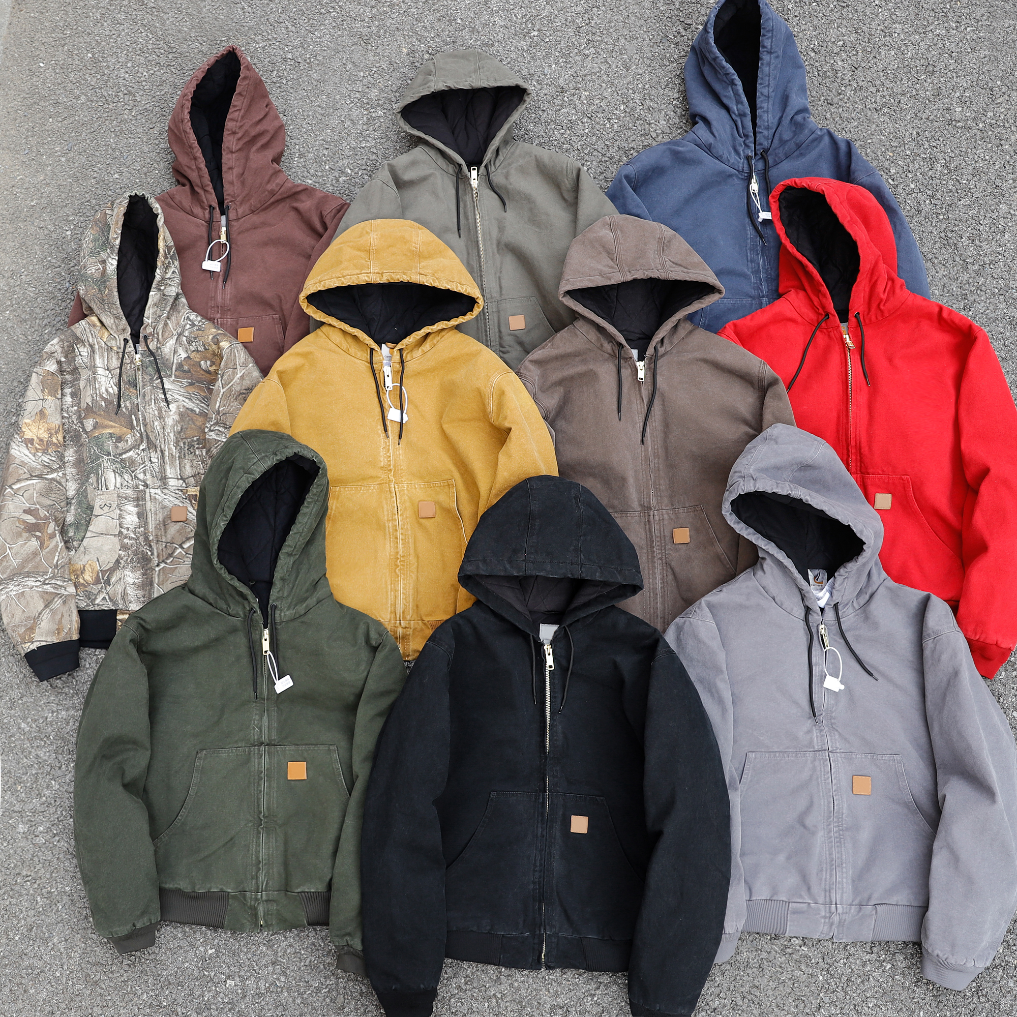 降维打击J130短宽boxy连帽水洗做旧外套夹克男