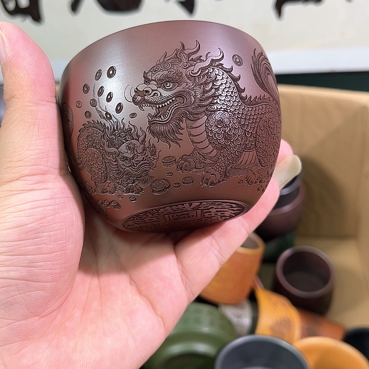 茶杯紫砂全手工紫砂主人杯