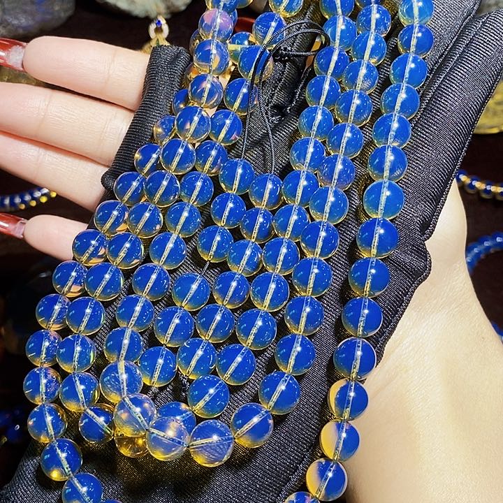 蓝珀珠宝奇石未镶嵌蓝珀毕业108卡9