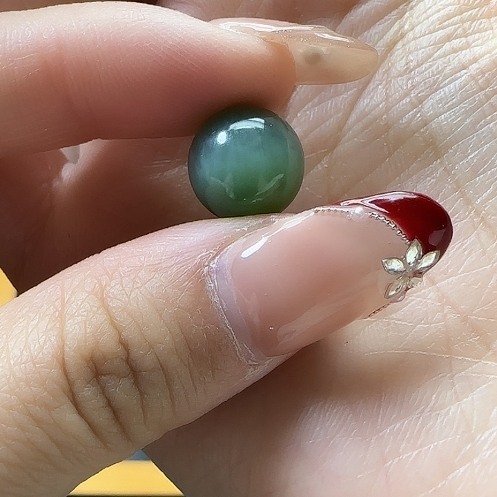 和田玉（碧玉）单珠未镶嵌