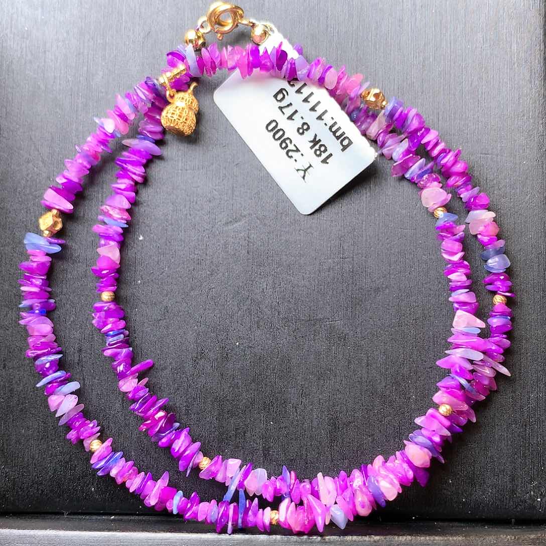 苏纪石（舒俱来）项链18K金镶嵌