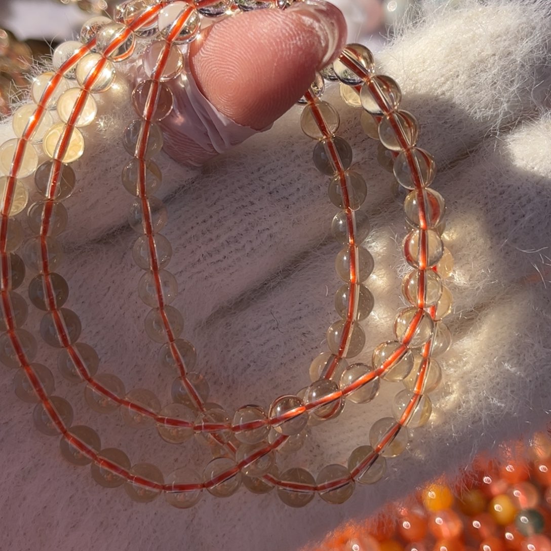 云***儿手链烟晶银S925镶嵌