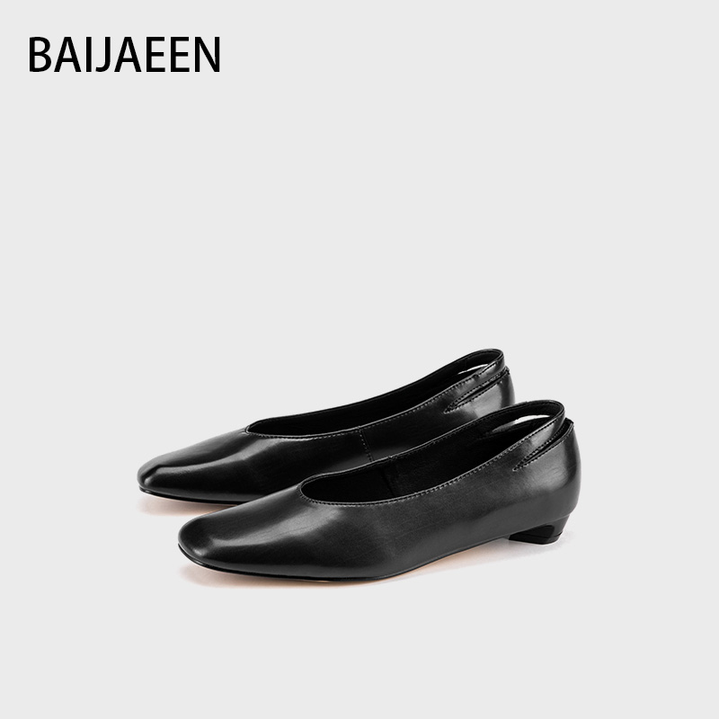BAI JAEEN百加好/9988006时尚通勤英伦百搭风女士单鞋B