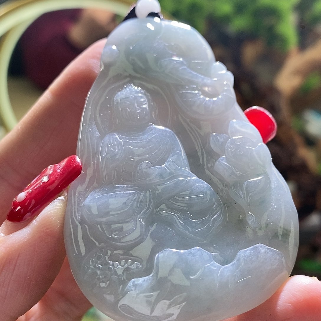 【闪购商品】翡翠颈饰未镶嵌普贤