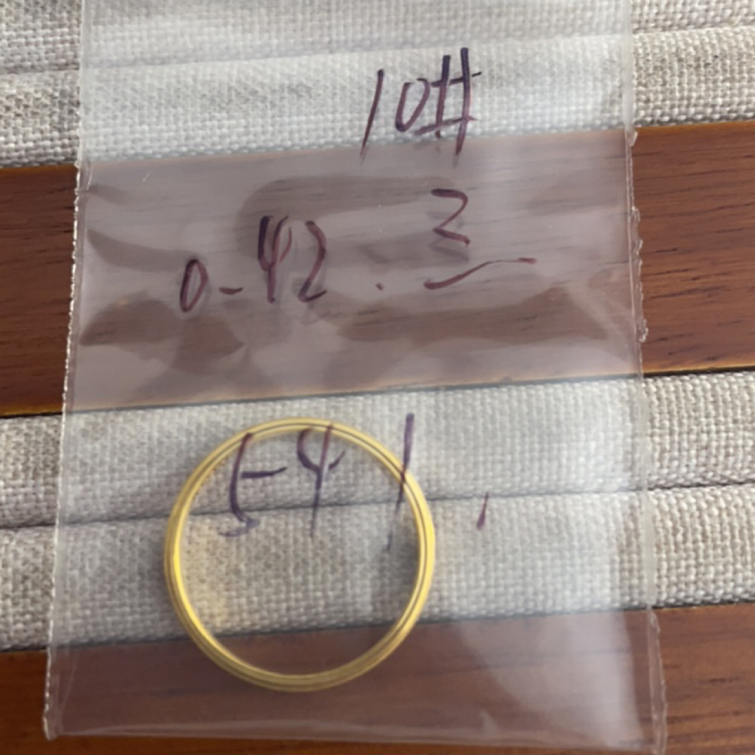 克重0.42 10号 三生三世戒指 足金999