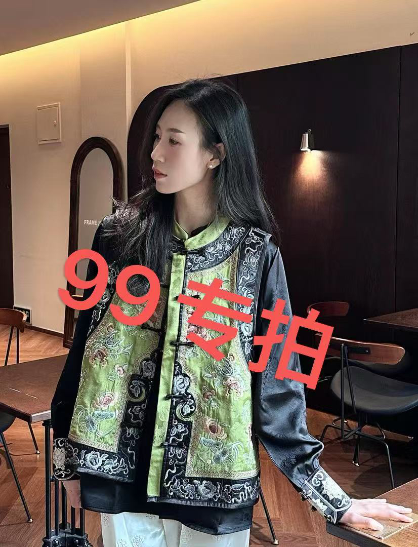 专拍孤品新中式国风精致显白百搭高级刺绣马甲上