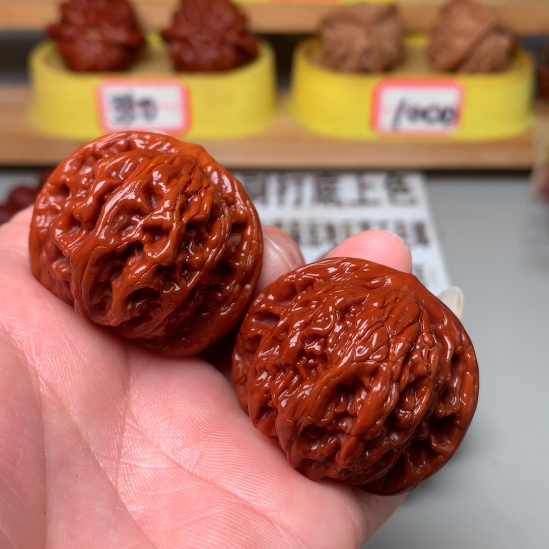 文玩核桃把件虎头