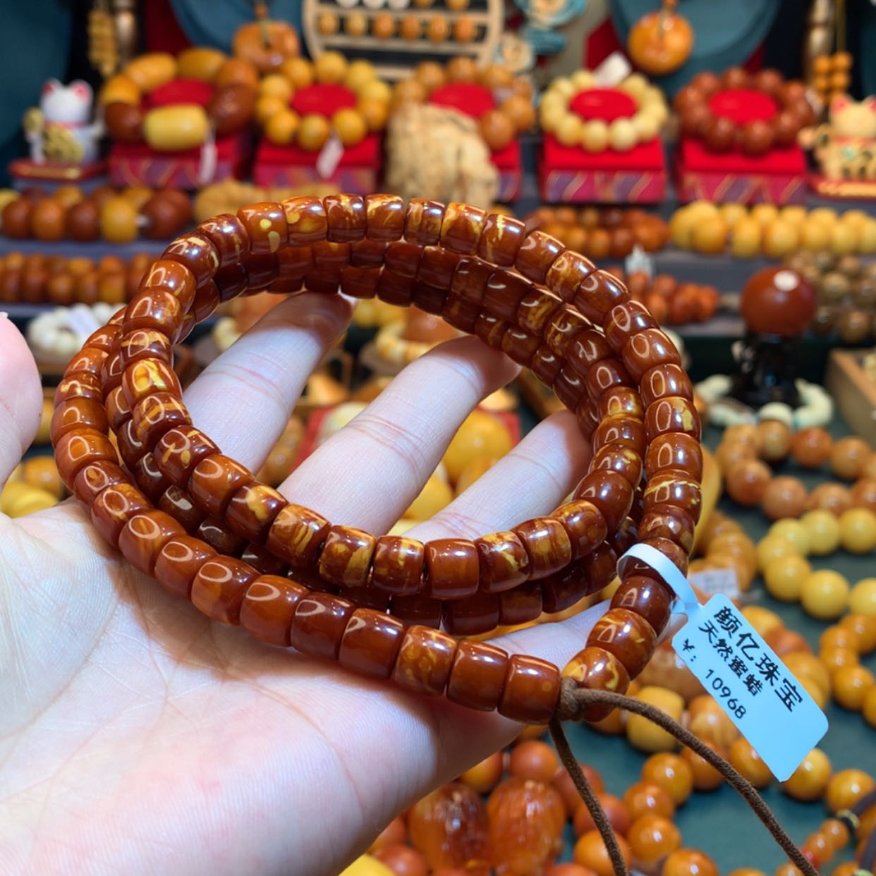 【闪购商品】蜜蜡手链未镶嵌随**安蜜蜡手链