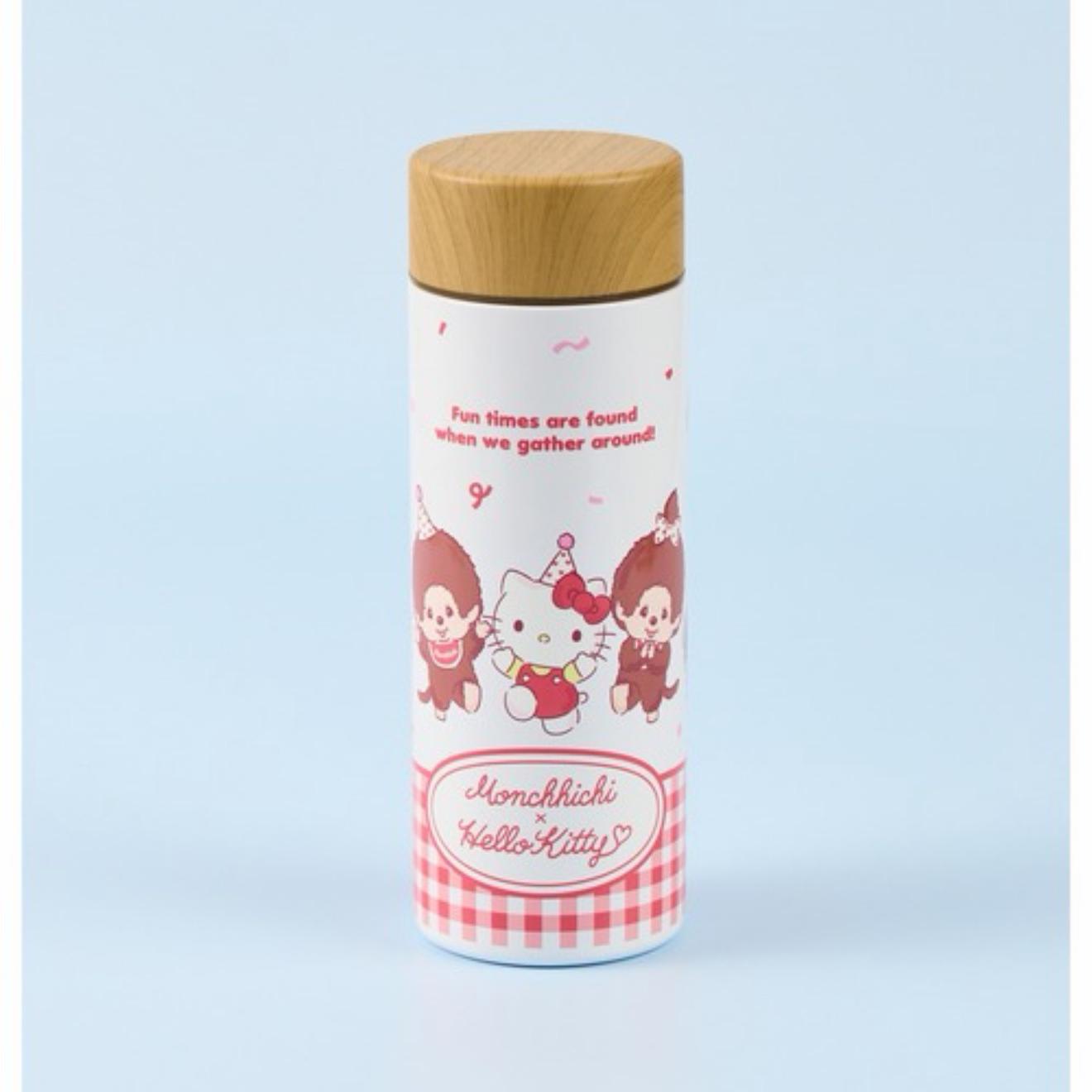 【冲绳限定】Hello Kitty 蒙奇奇 联名 300ML 保温杯 礼盒装