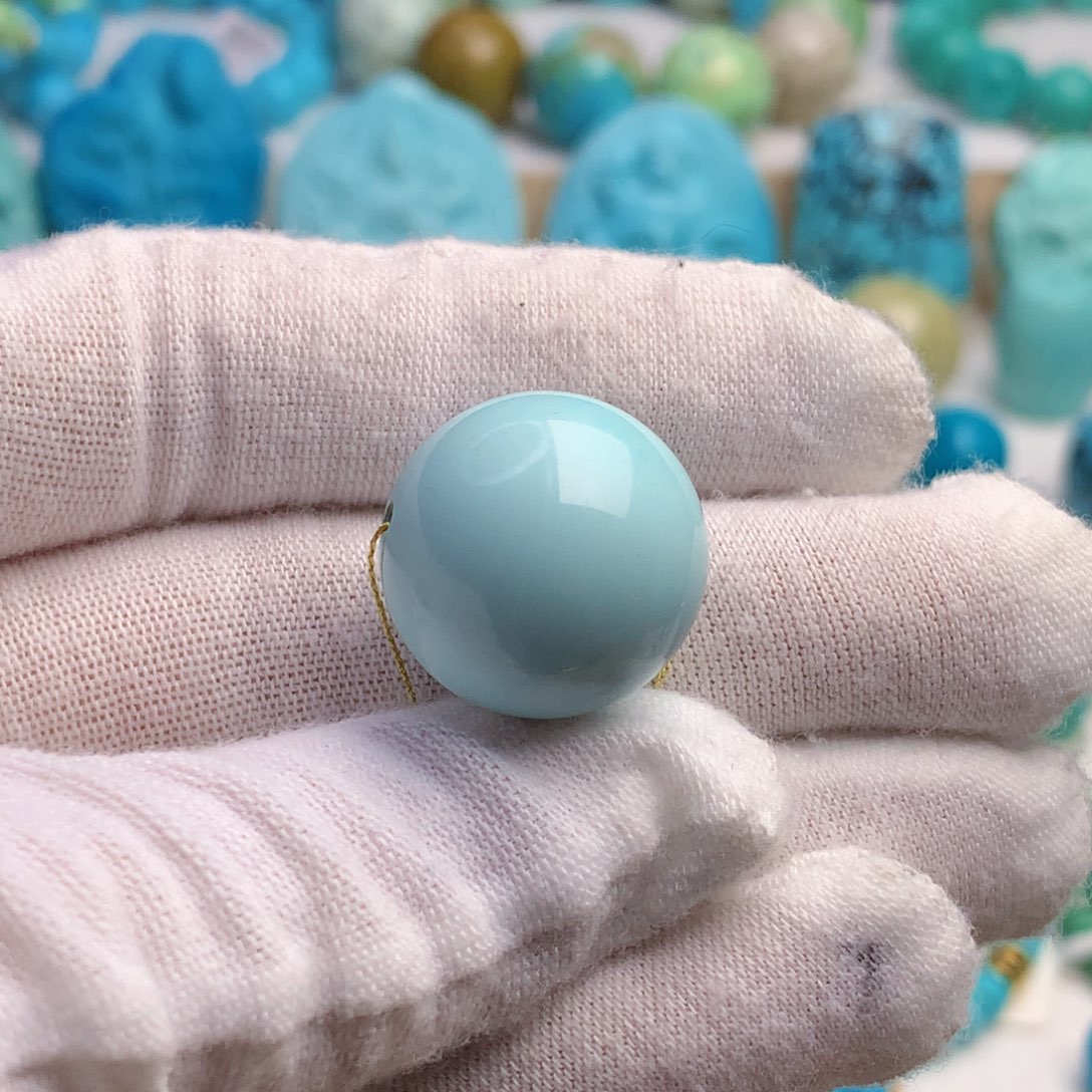 未镶嵌绿松石珠宝奇石m**t18.6mm