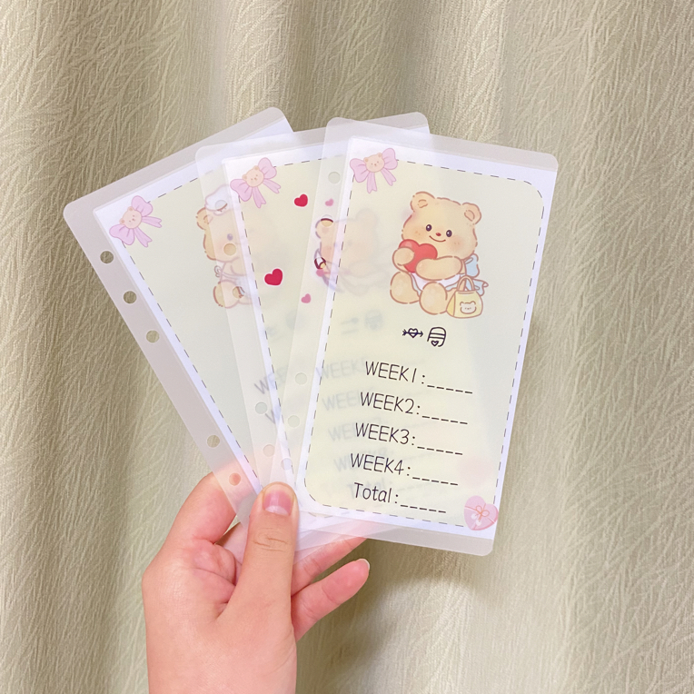 F18存钱袋12个月（52周）系列零钱包A6尺寸