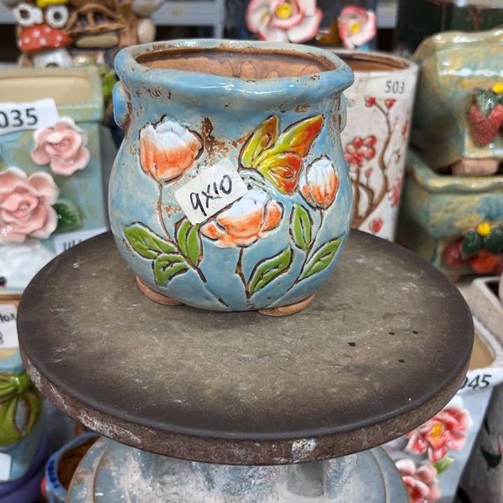 紫砂花盆粗陶材质多肉花盆