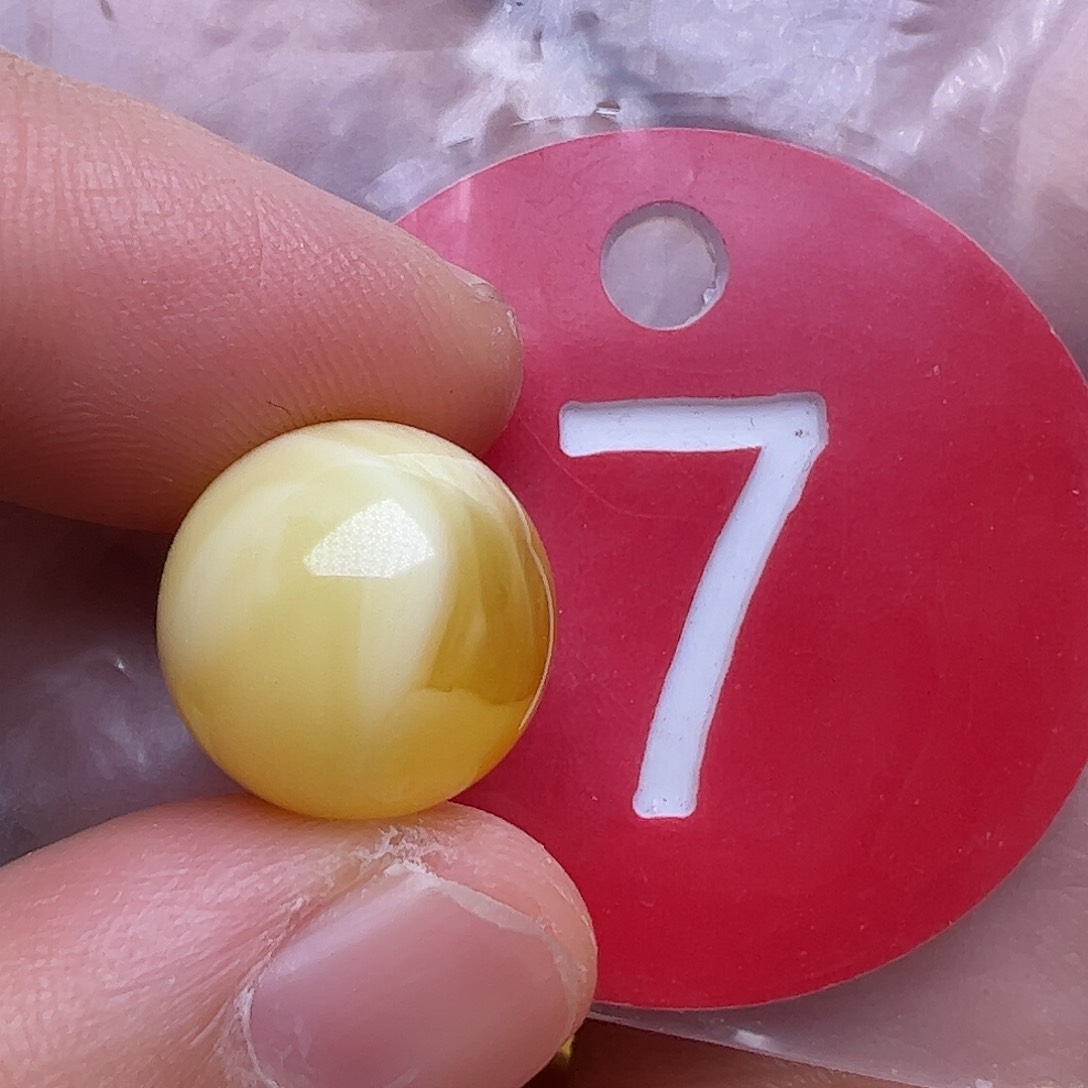 蜜蜡未镶嵌珠宝奇石13mm花粉