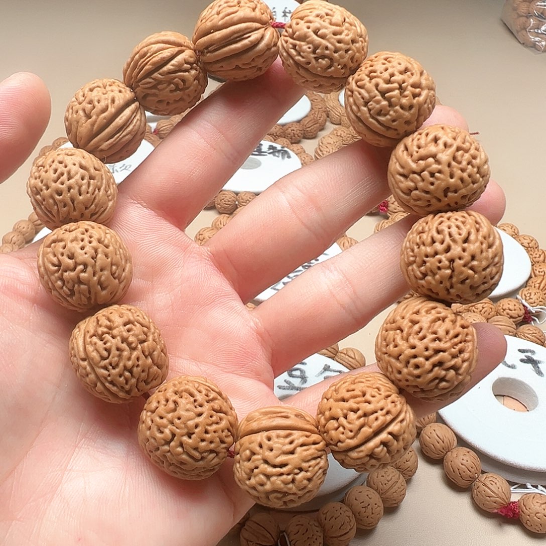 手串桃核2.0大象蚂蚁纹满纹