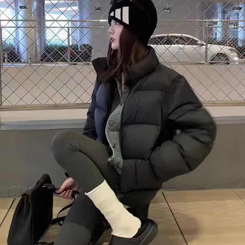 2025短款白鸭绒羽绒服直筒型长袖拉链秋冬ins韩版百搭（新做新货）