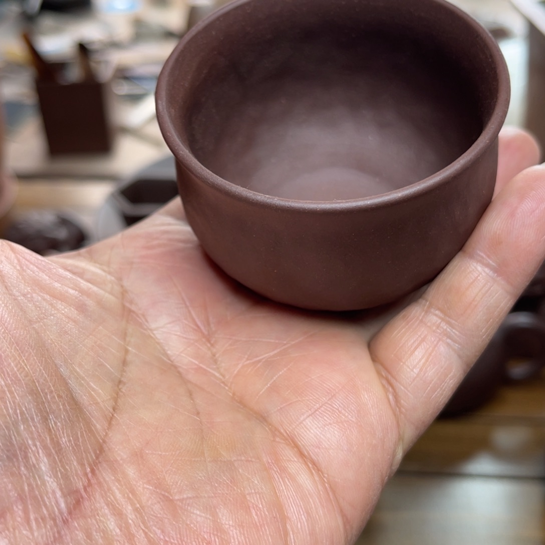 紫砂茶杯全手工主人杯