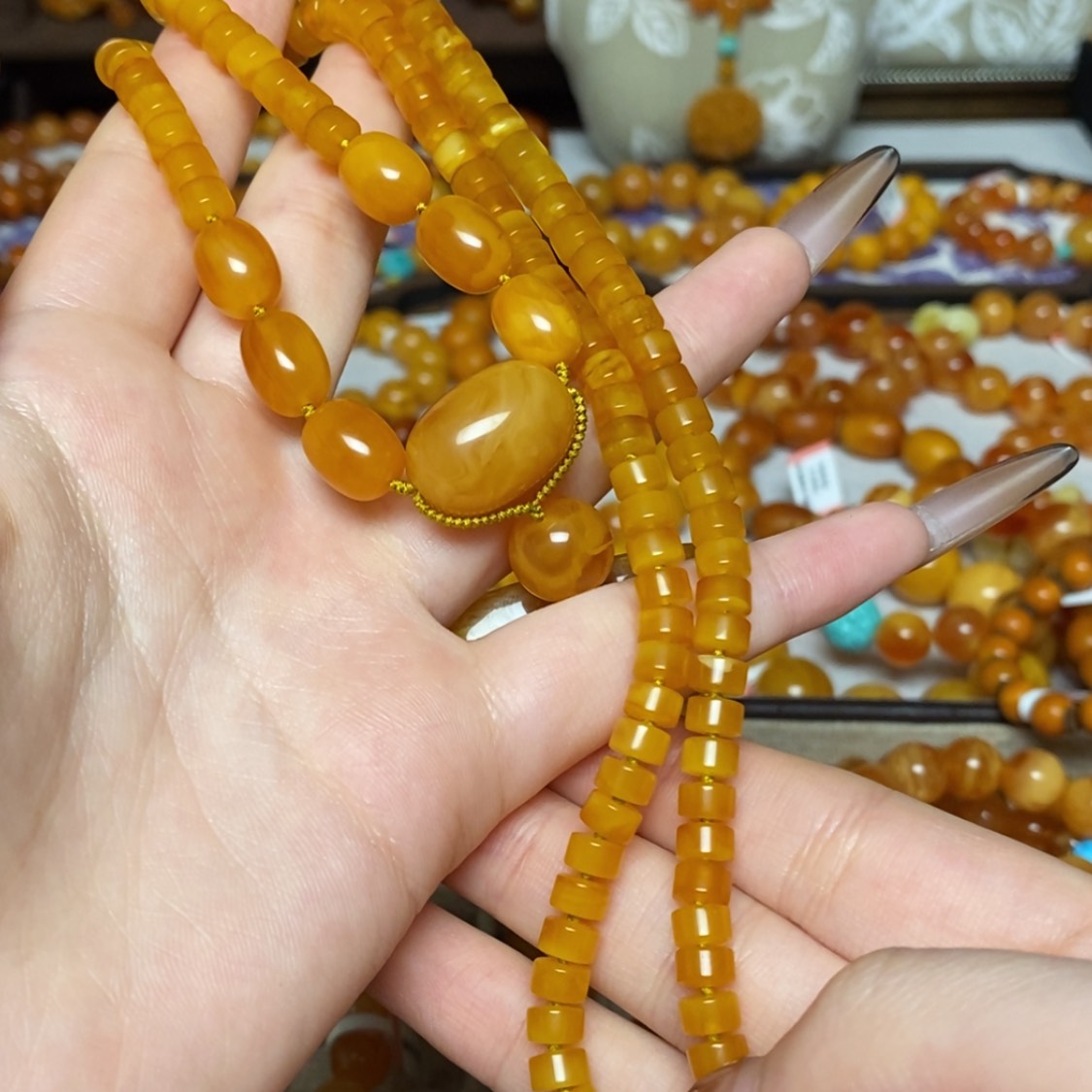 【闪购商品】蜜蜡颈饰未镶嵌项链定制
