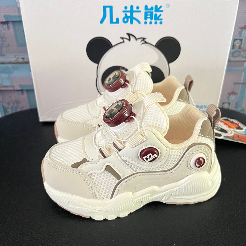 秋季新款几米熊机能鞋男童网面透气运动鞋防滑软底宝宝鞋CM617春