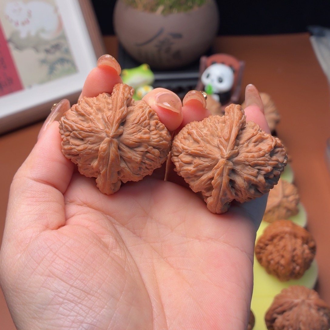 吊坠文玩核桃白狮子41