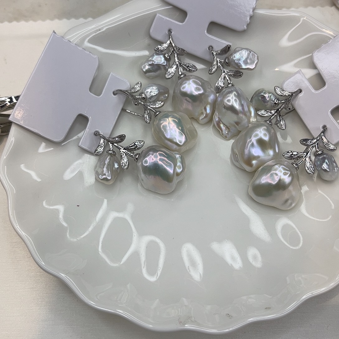 耳饰淡水珍珠合金