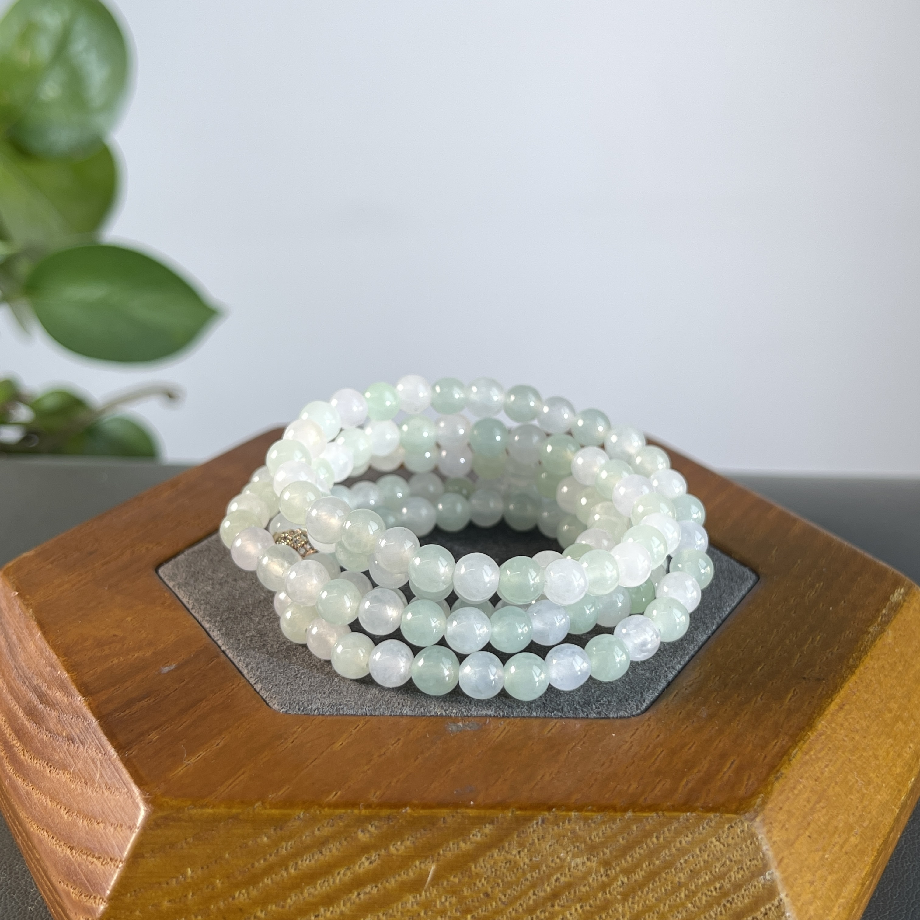 JXA02-115 天然缅甸A货翡翠 翡翠珠链（含配饰）