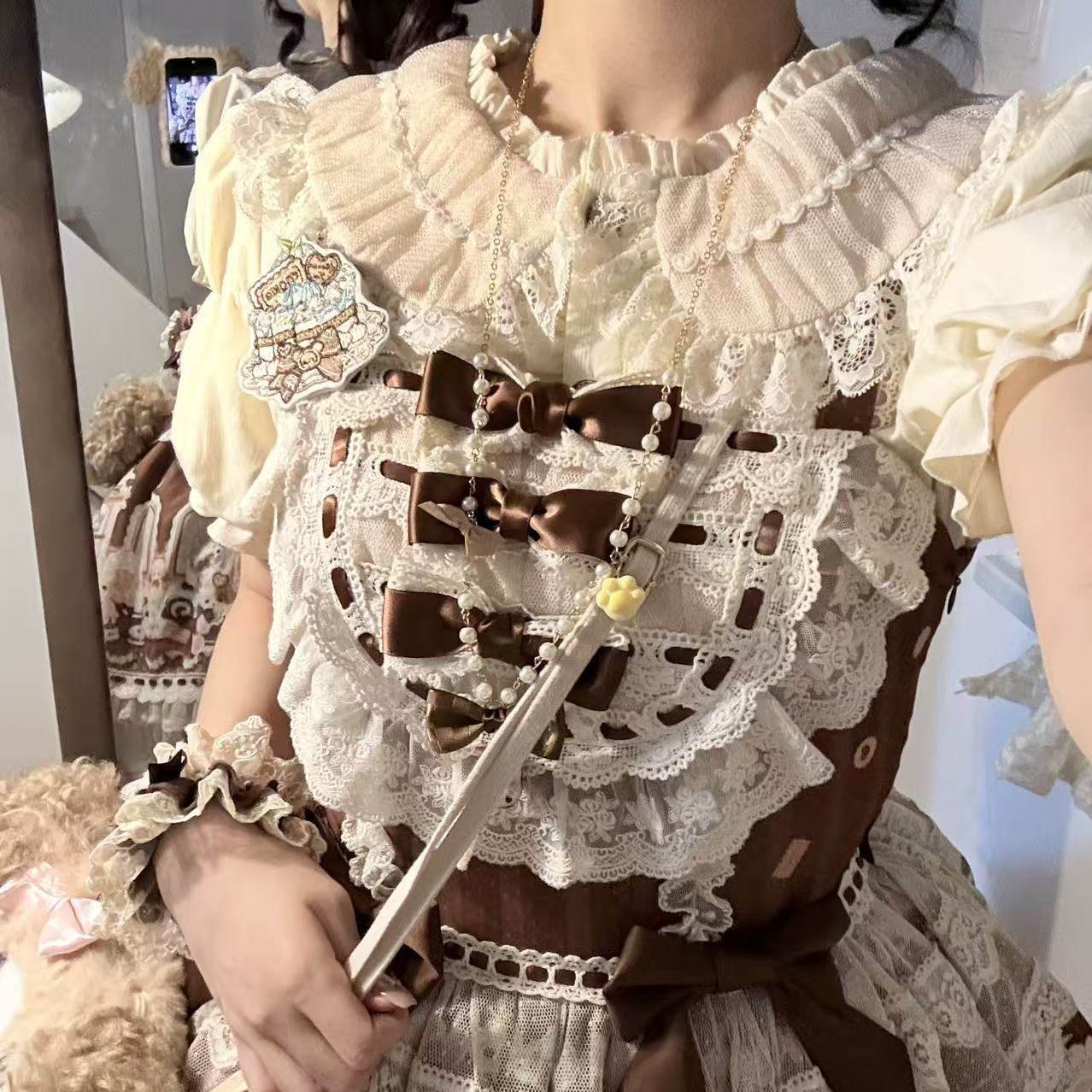 【定金】思蕾特原创设计Lolita奶油泡芙接袖日常可爱百搭内搭衬衫