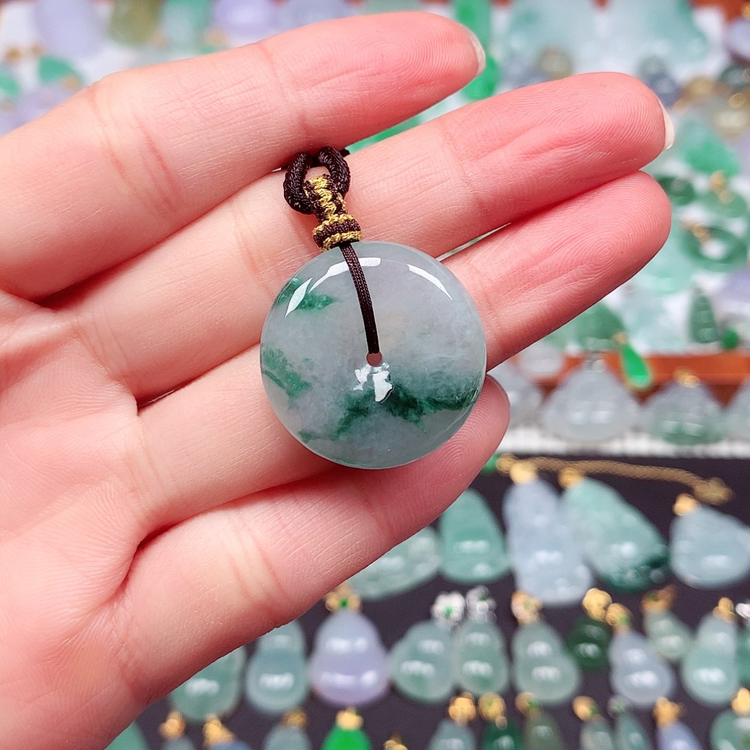 翡翠颈饰未镶嵌天然翡翠A货