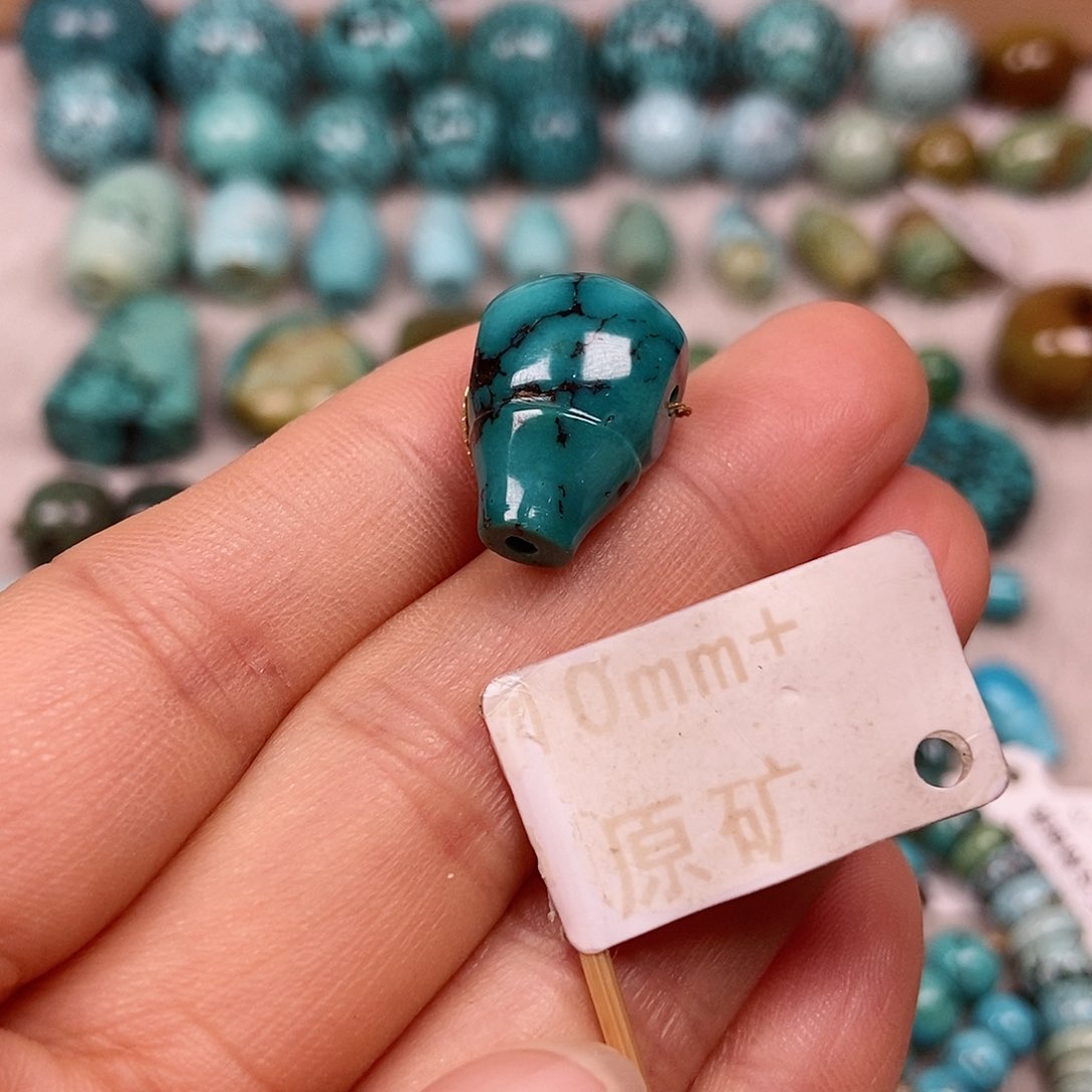 未镶嵌绿松石珠宝半成品