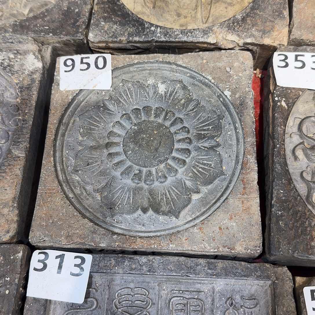 老砖后刻干泡茶台