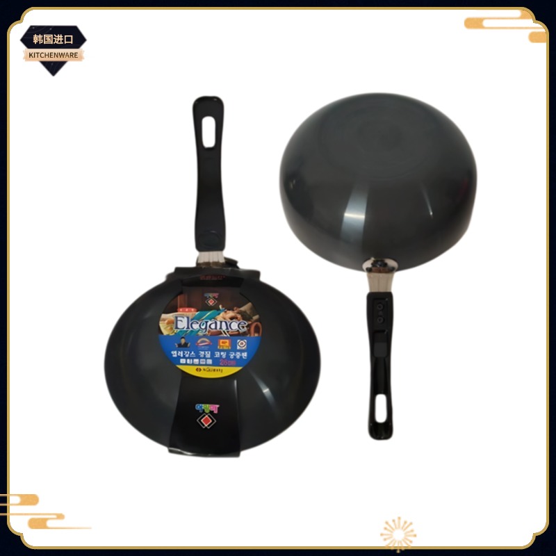 韩国原装进口-EG-无涂层炒锅铝合金材质-会粘