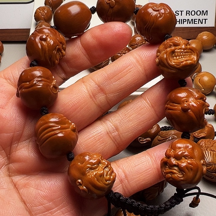 桃***子橄榄核手串/手链经典恶僧