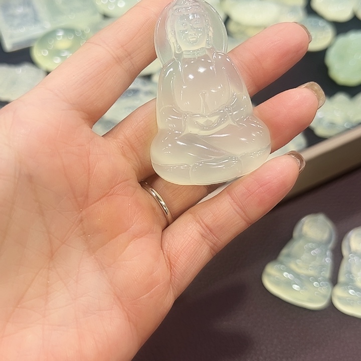 蛇纹石玉合金颈饰