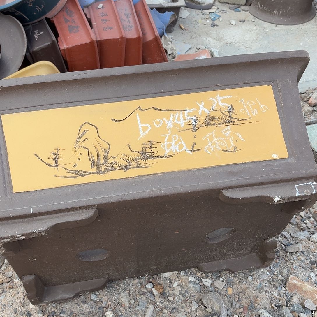 宜兴紫砂花盆，现货发