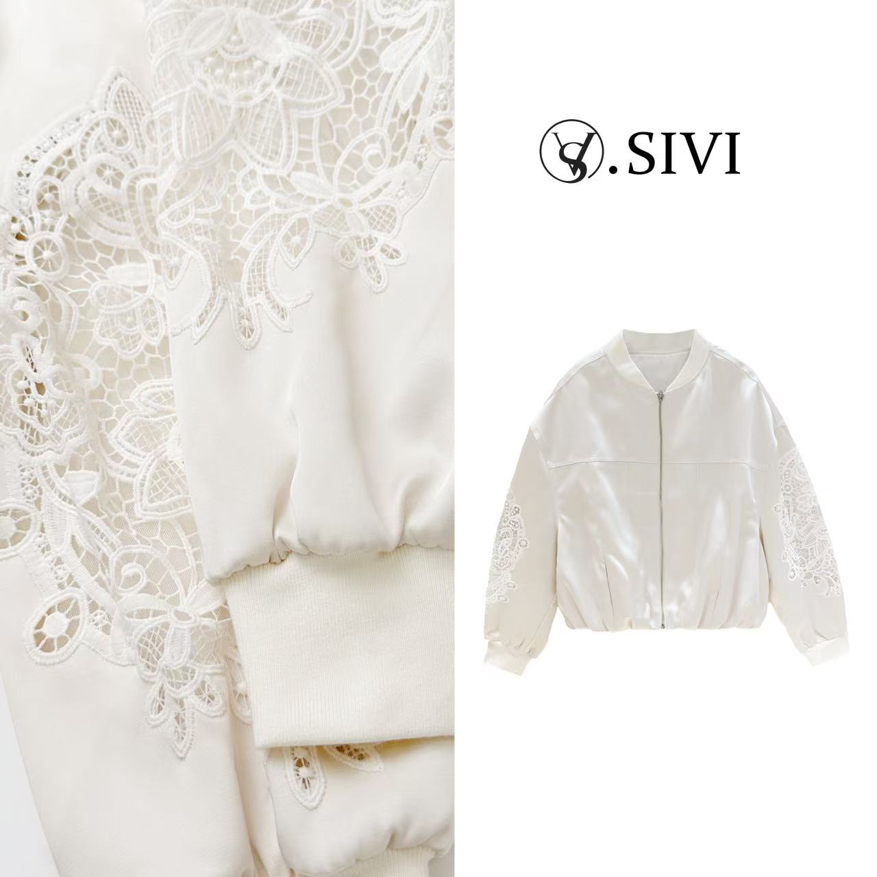 熙薇【龙凤呈祥】2025春新款时尚休闲重工刺绣拉链外套H1135