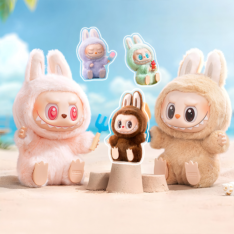 【现货速发】二代坐坐派对心动马卡龙搪胶毛绒公仔挂件挂饰潮玩