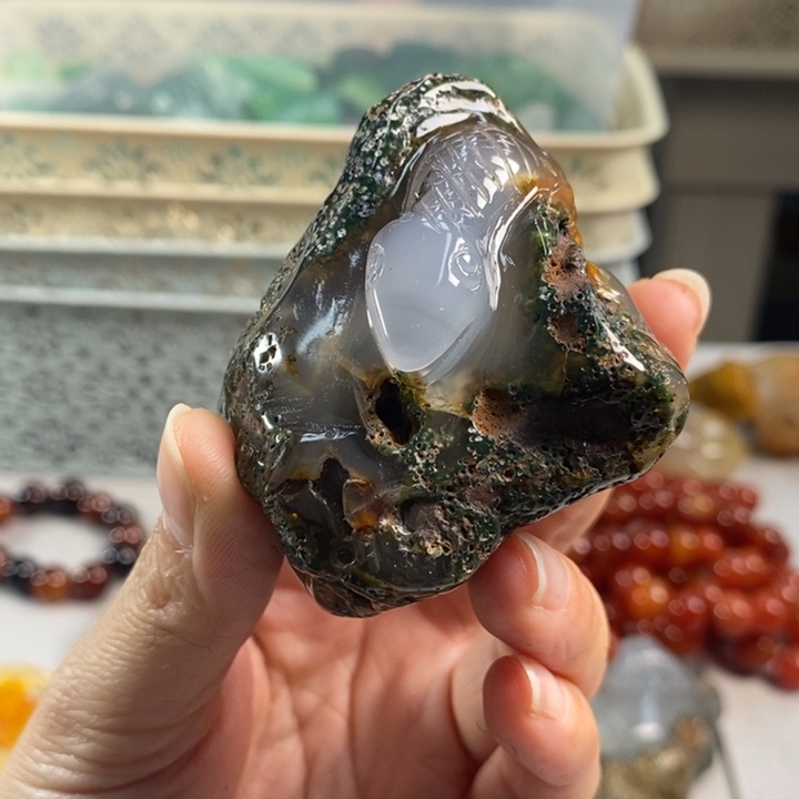 玛瑙/玉髓吊坠(不含链)未镶嵌