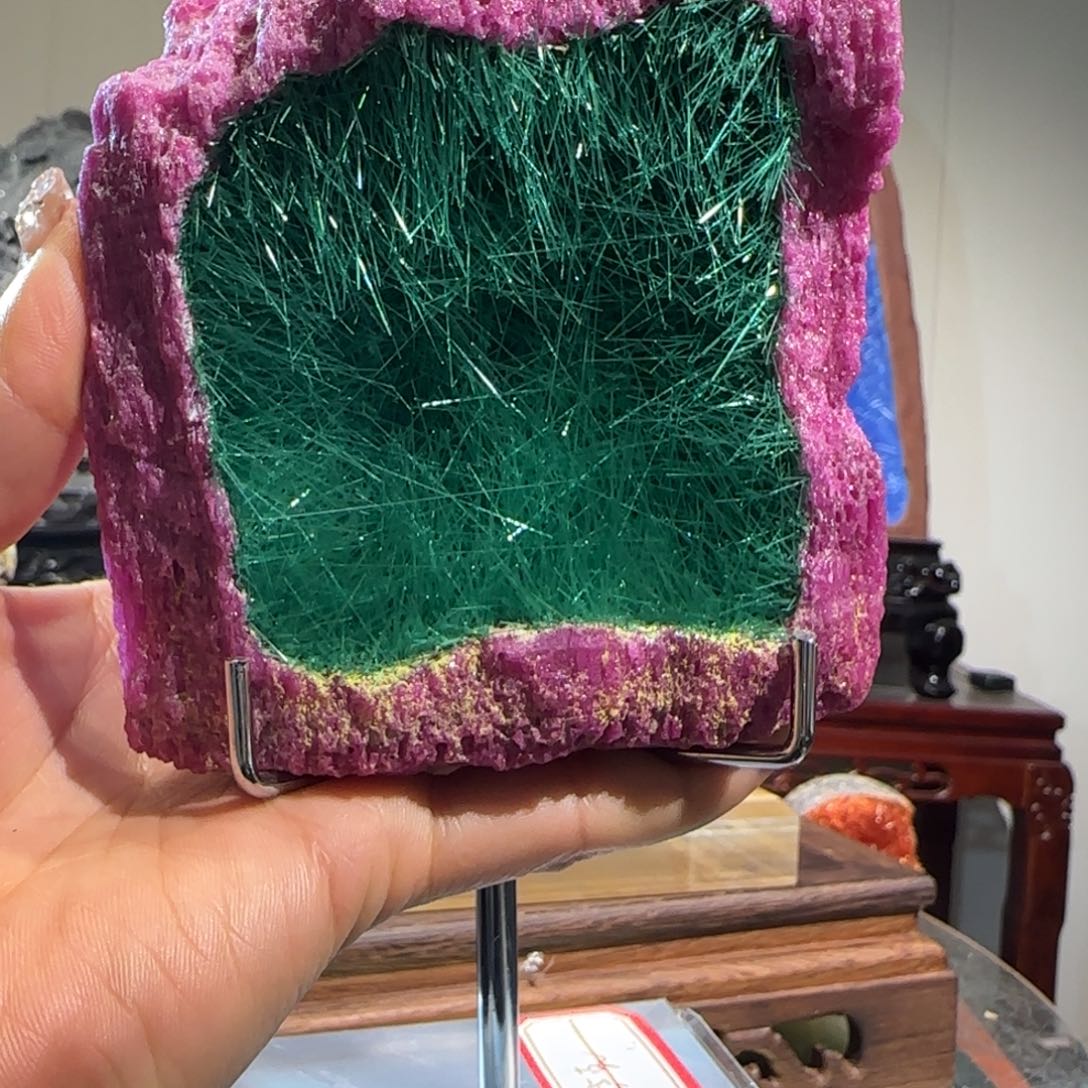 紫砂矿物晶体摆件用****0