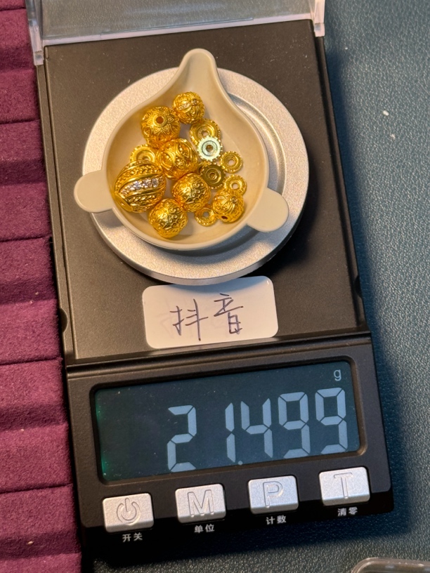 足金999 11mm凯旋珠9mm万佛珠等21.499g怡