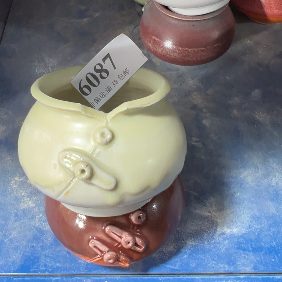 红陶景德镇手工花盆