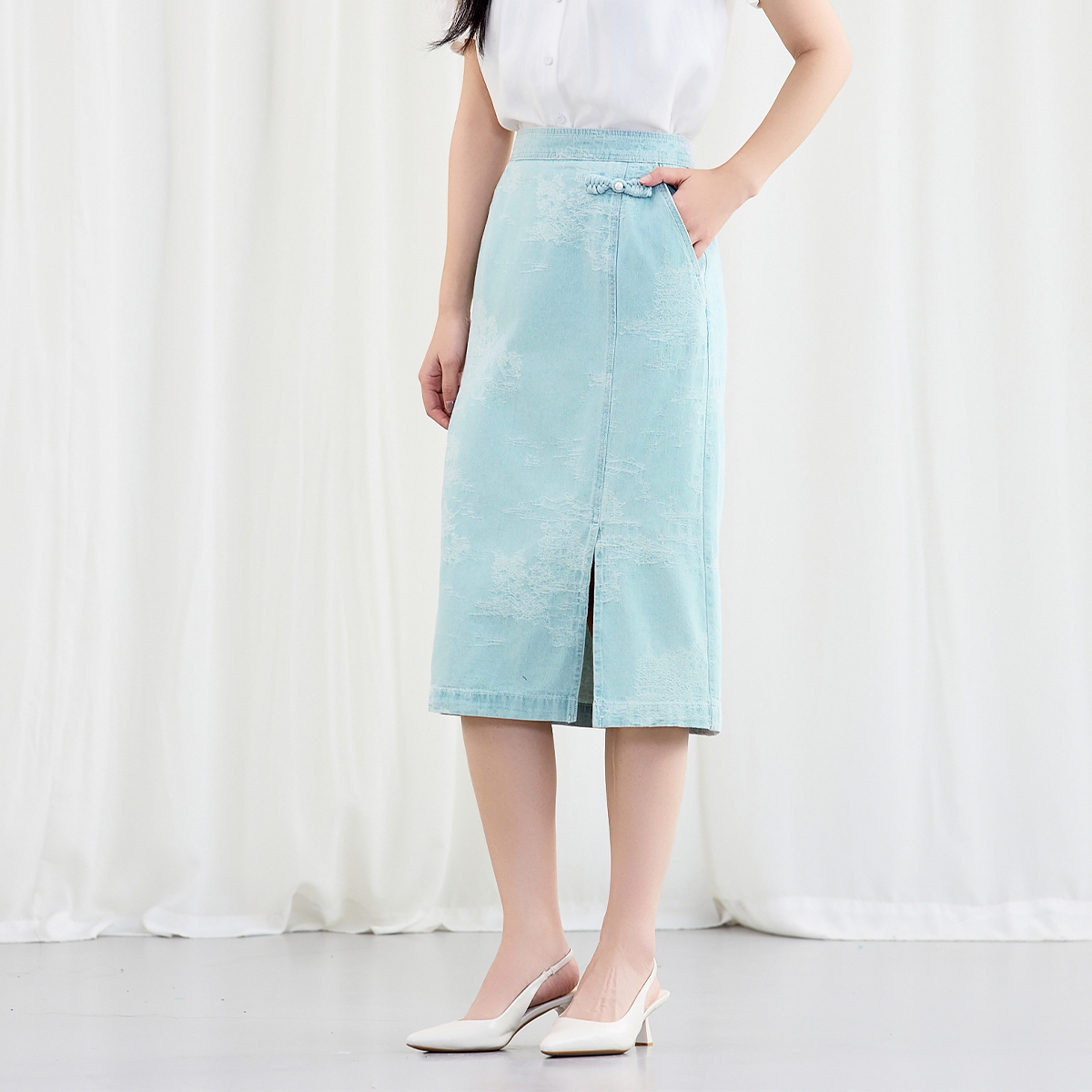 【柠檬专属】佳人苑半身裙女夏季新款JX426033