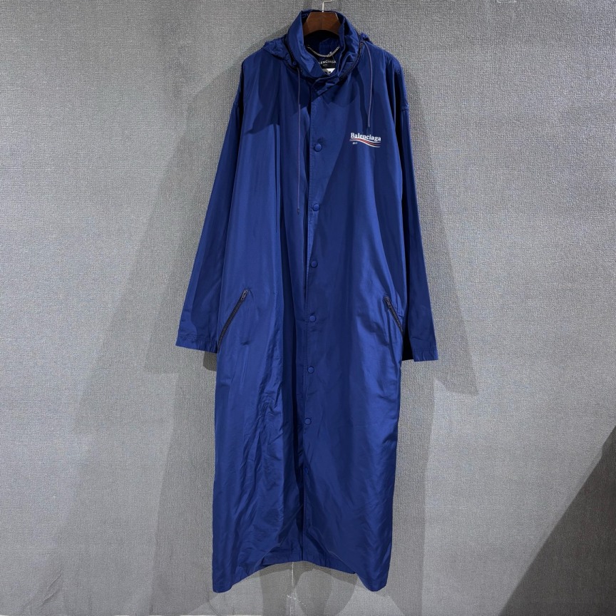 未使用 Balenciaga/巴黎世家 （pm）可乐海浪长款冲锋衣 48码/9971