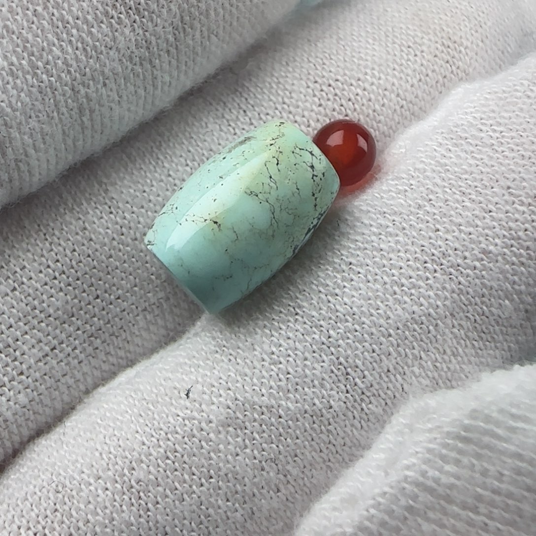 南红玛瑙未镶嵌配饰7.6x11.1
