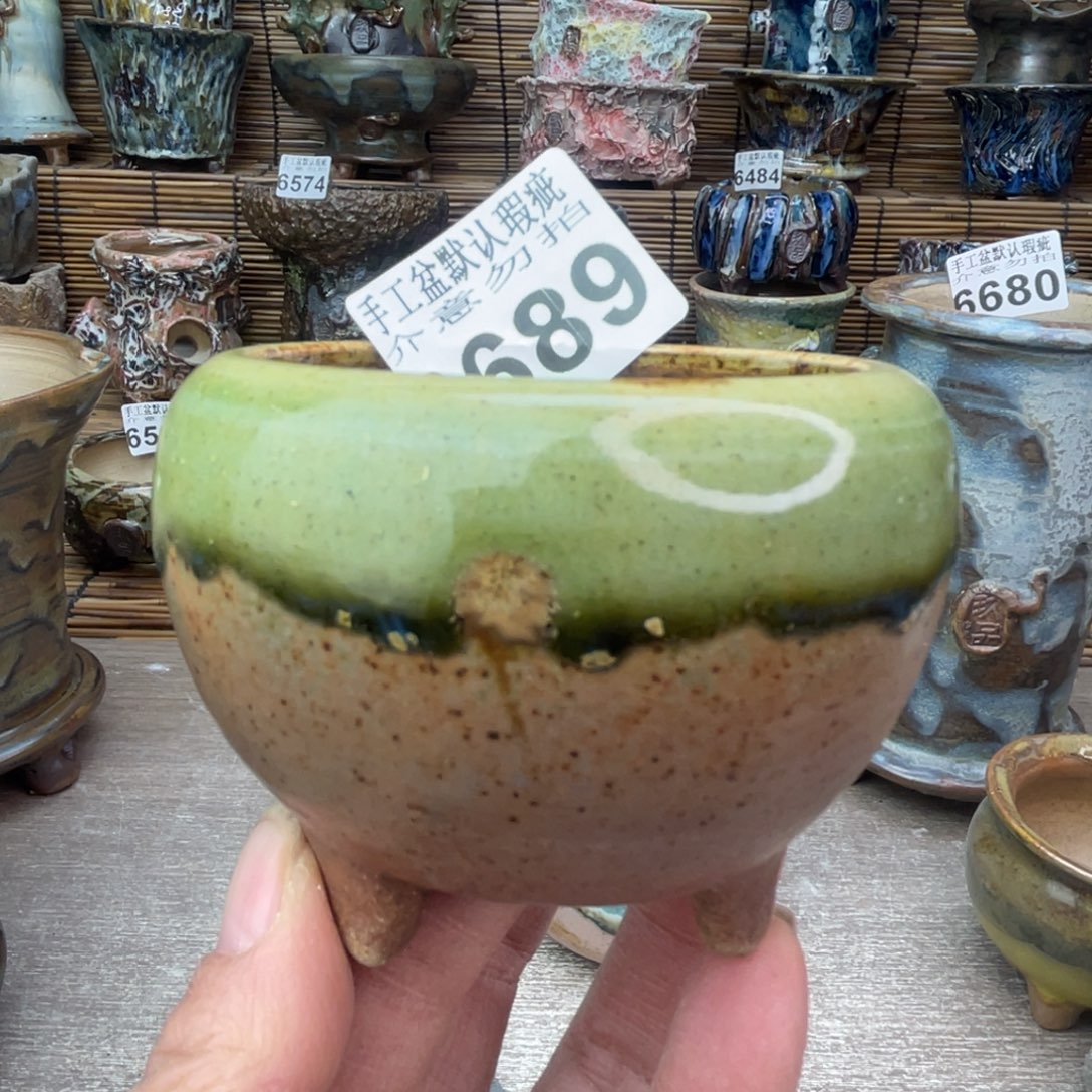 手工花盆默认瑕疵完美者勿拍