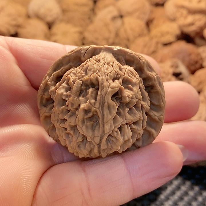 把件文玩核桃水龙纹47尖有修