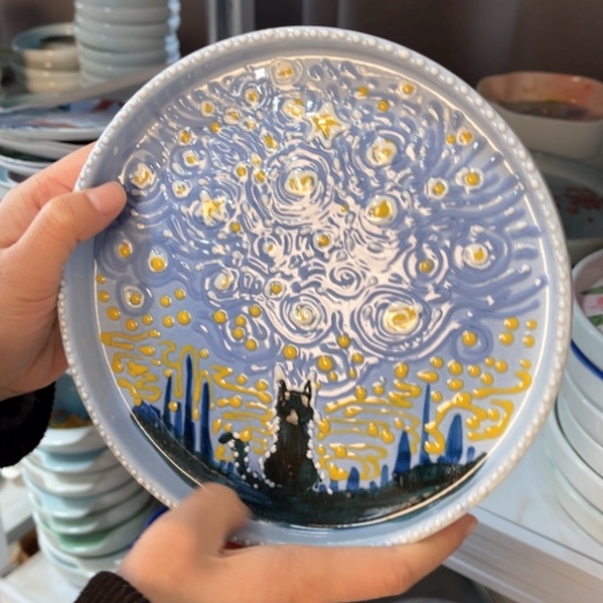 炉景德镇釉下手绘陶瓷 