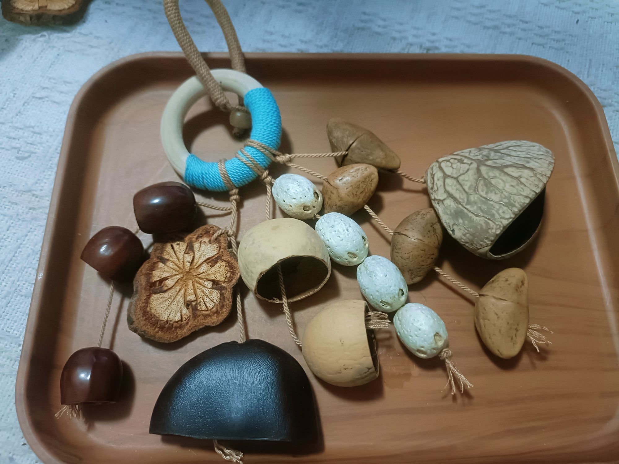 空鸣小花包挂菩提果壳包挂