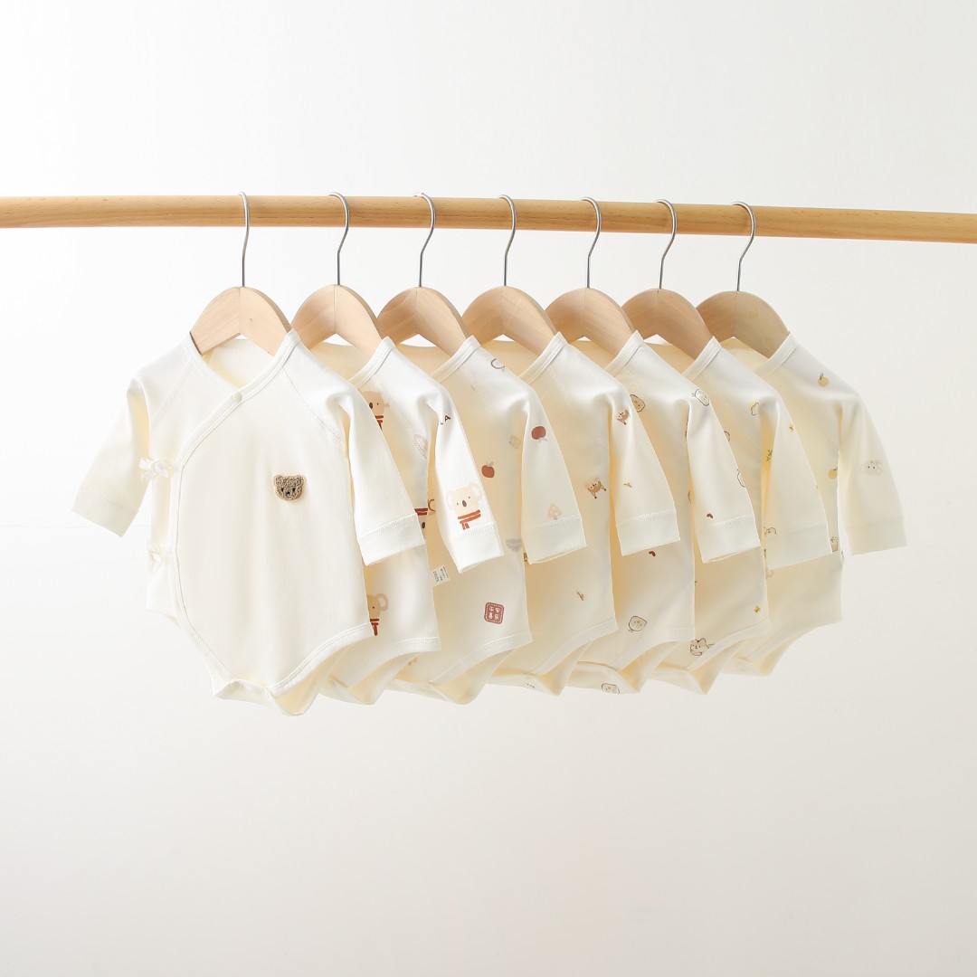 （2）A类100纯棉包屁衣长袖婴儿新生儿宝宝满月系带新生婴秋季薄款